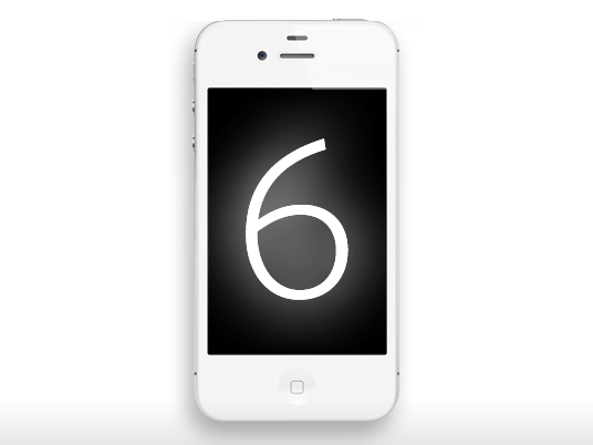 Iphone with the number six, symbolic of six reasons why mobile is important to colleges, universities, and schools.