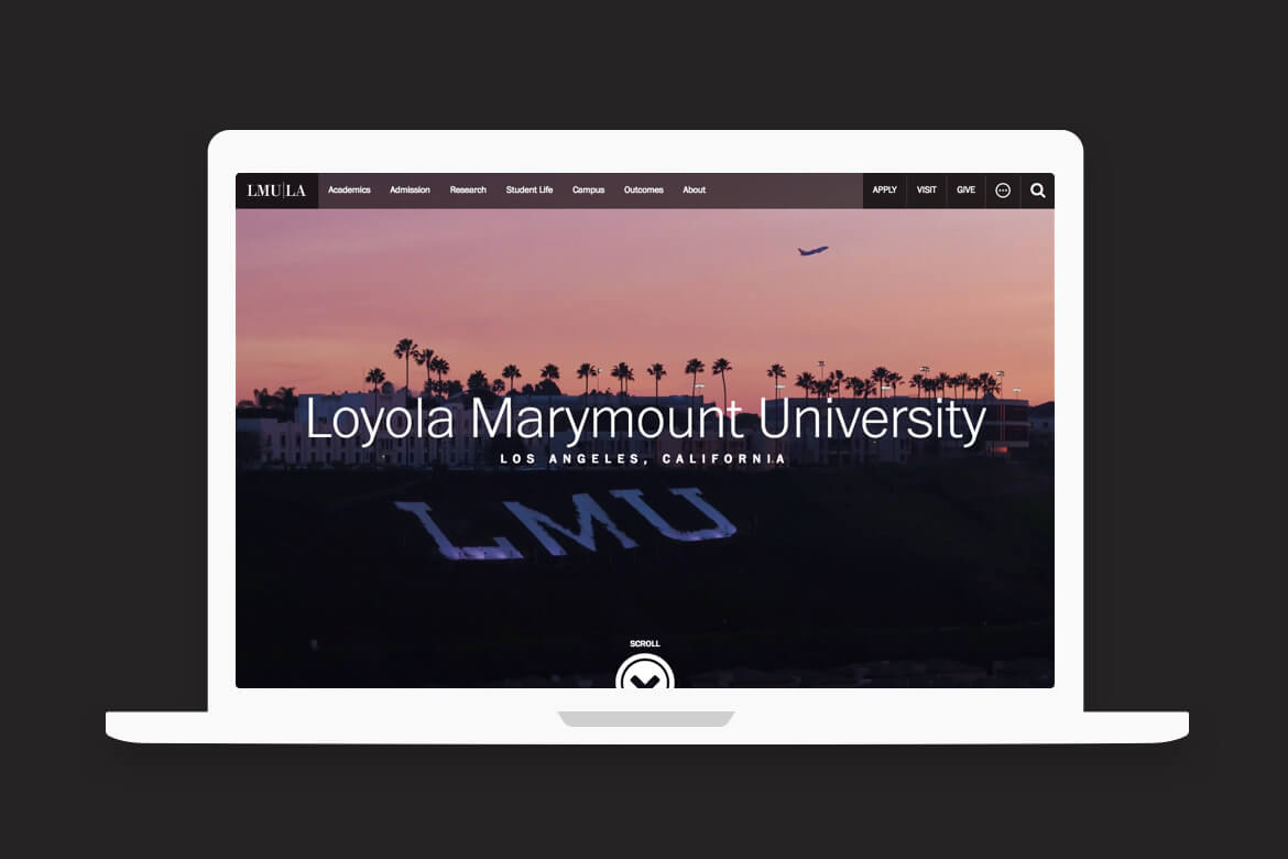 LMU homepage mockup