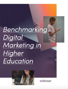 Benchmarking Digital Markteting in Higher Ed white paper cover